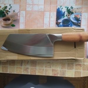 Asian Chef Knife Kitchen Butcher Damascus Cleaver Chopping Meat